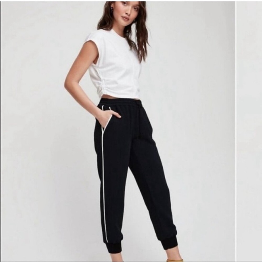 Aritzia Wilfred Black Buffon Joggers